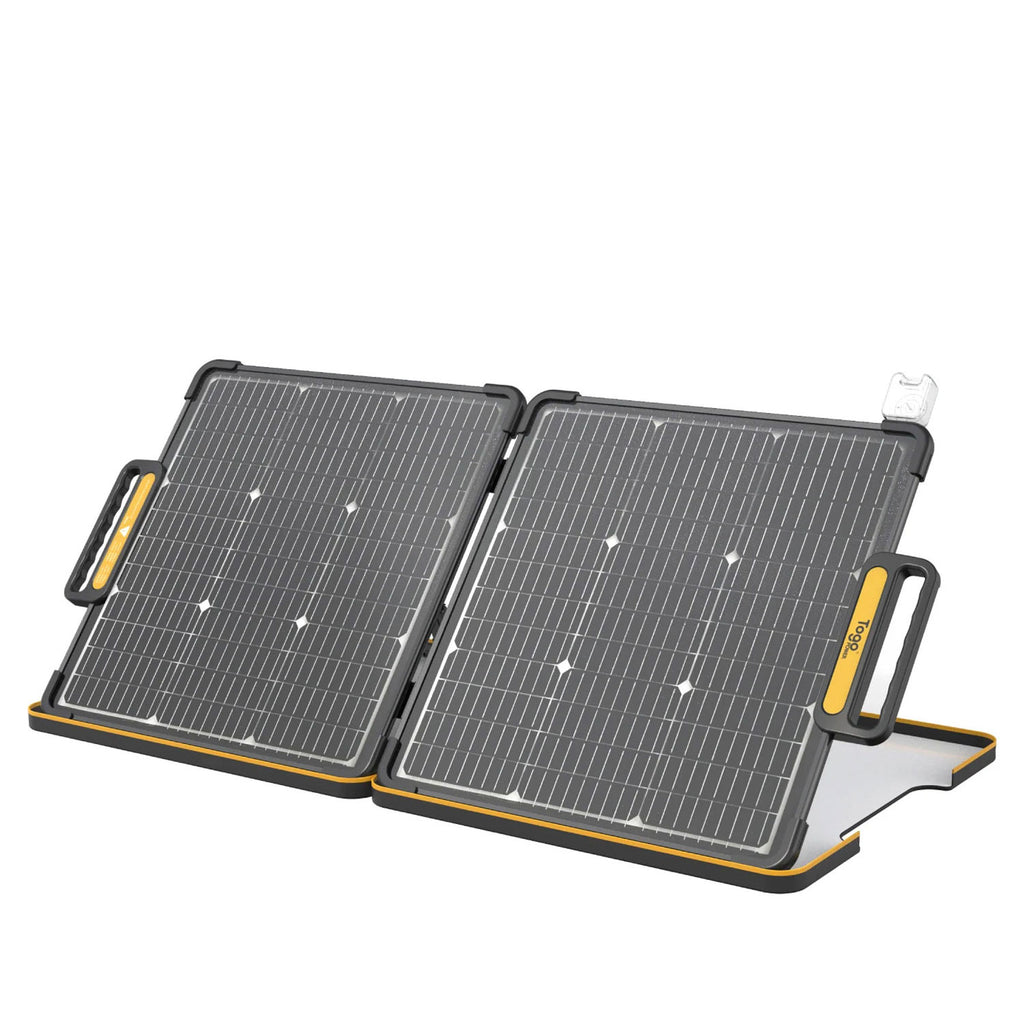 Panel Solar Plegable Ico-GE de 100W con Asas, Soporte y Regulador